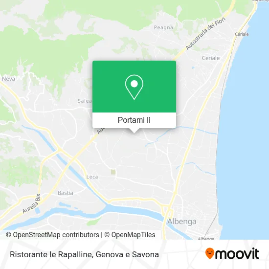 Mappa Ristorante le Rapalline