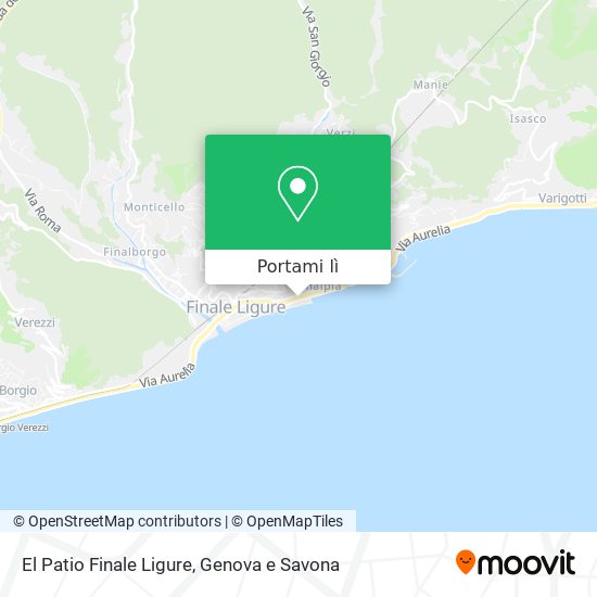 Mappa El Patio Finale Ligure