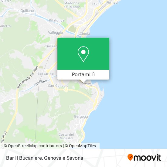 Mappa Bar Il Bucaniere