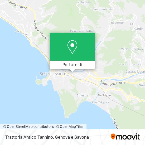 Mappa Trattoria Antico Tannino