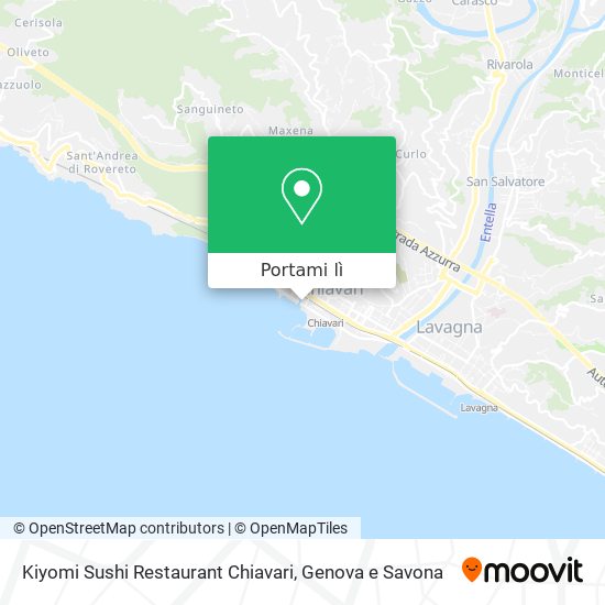 Mappa Kiyomi Sushi Restaurant Chiavari