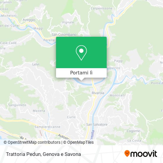 Mappa Trattoria Pedun