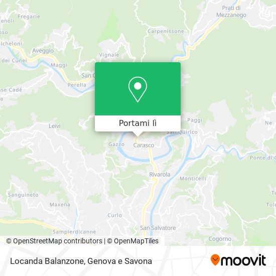 Mappa Locanda Balanzone