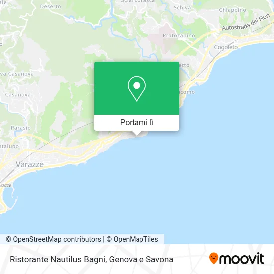 Mappa Ristorante Nautilus Bagni