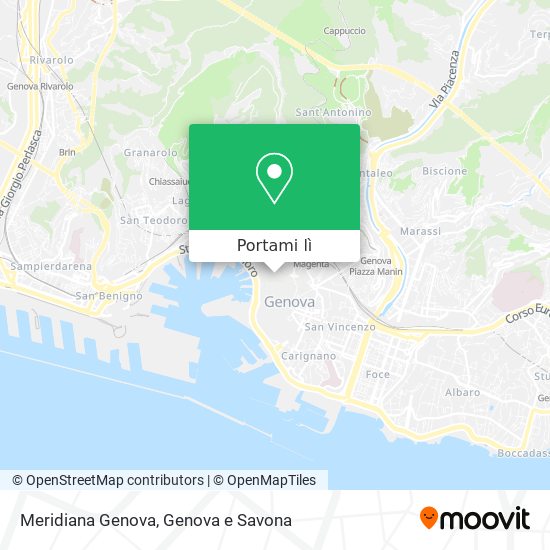 Mappa Meridiana Genova