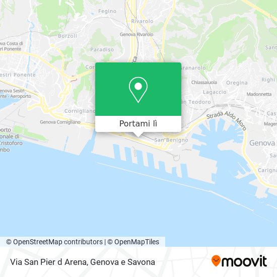 Mappa Via San Pier d Arena
