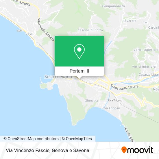 Mappa Via Vincenzo Fascie