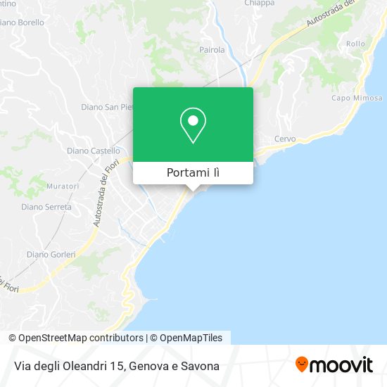 Mappa Via degli Oleandri 15