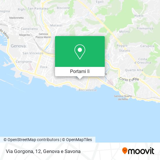 Mappa Via Gorgona, 12