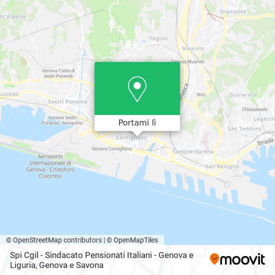 Mappa Spi Cgil - Sindacato Pensionati Italiani - Genova e Liguria