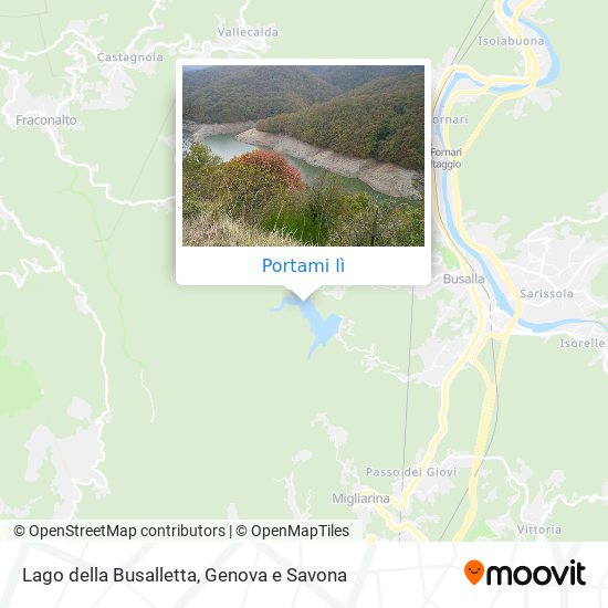 Mappa Lago della Busalletta