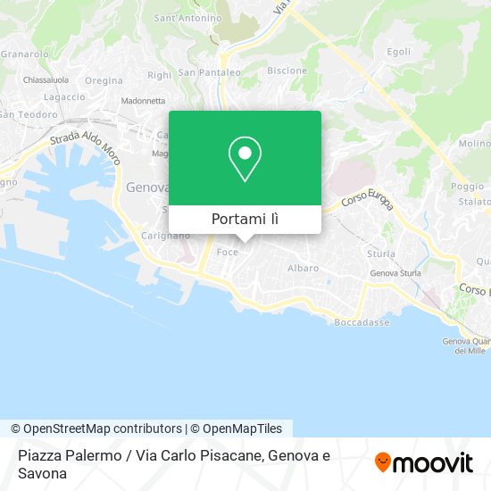 Mappa Piazza Palermo / Via Carlo Pisacane
