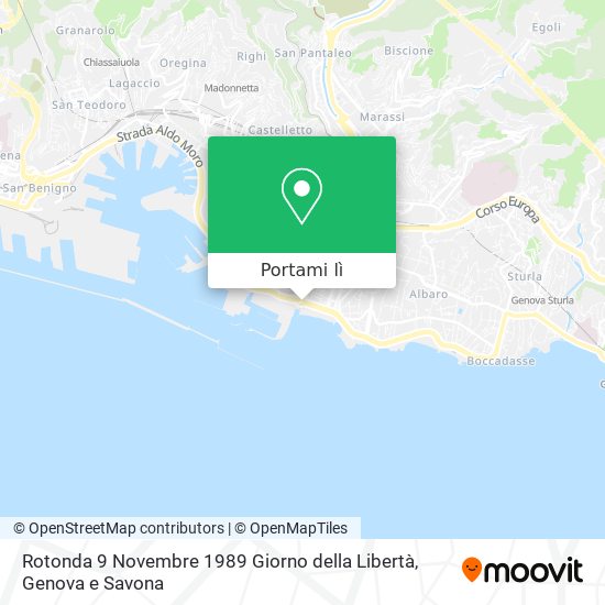 Mappa Rotonda 9 Novembre 1989 Giorno della Libertà