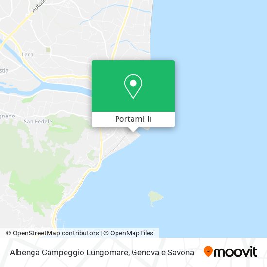 Mappa Albenga Campeggio Lungomare