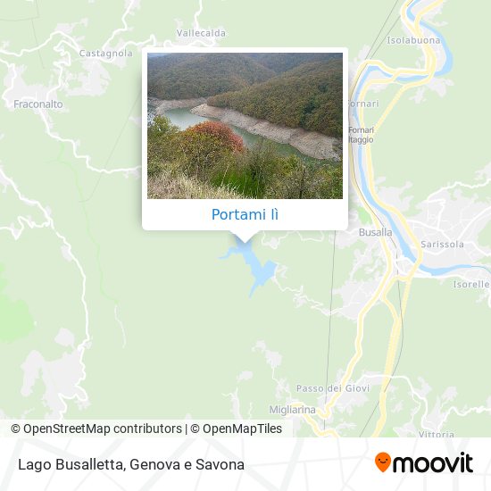 Mappa Lago Busalletta
