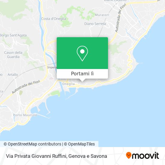 Mappa Via Privata Giovanni Ruffini