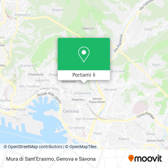 Mappa Mura di Sant'Erasmo