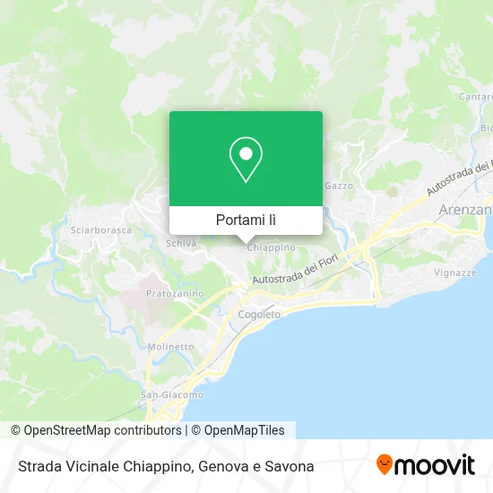 Mappa Strada Vicinale Chiappino