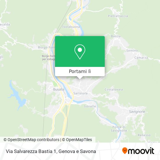 Mappa Via Salvarezza Bastia 1
