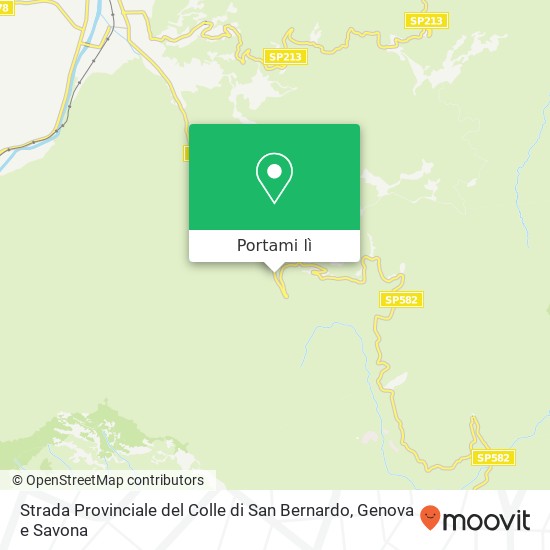 Mappa Strada Provinciale del Colle di San Bernardo