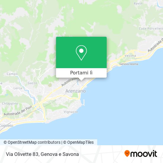 Mappa Via Olivette 83