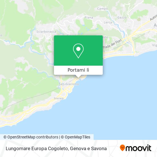 Mappa Lungomare Europa Cogoleto