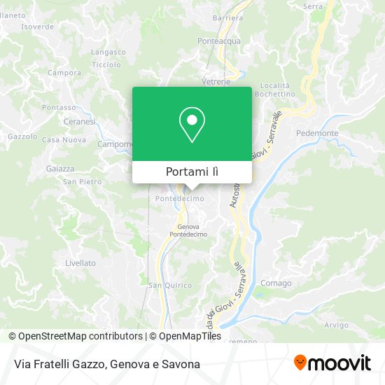 Mappa Via Fratelli Gazzo