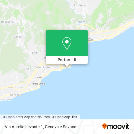 Mappa Via Aurelia Levante 1