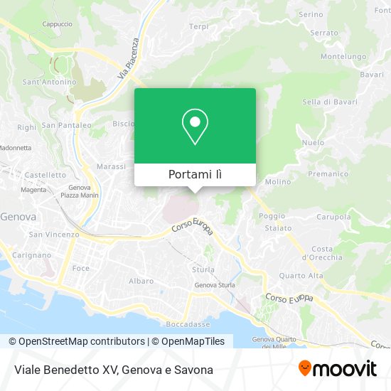Mappa Viale Benedetto XV