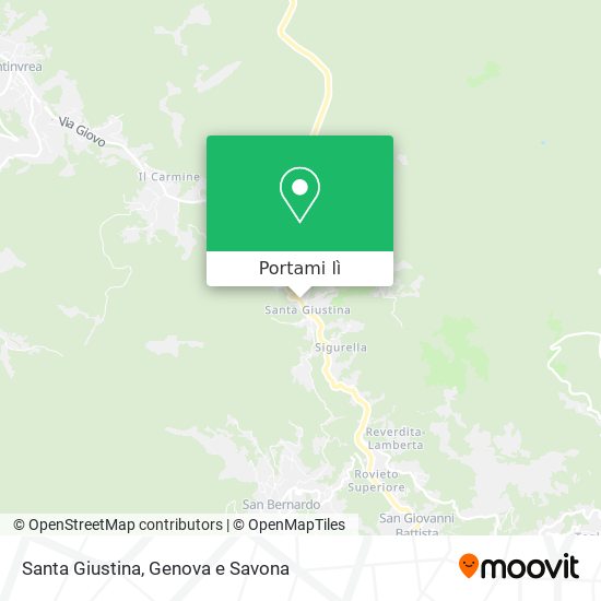Mappa Santa Giustina