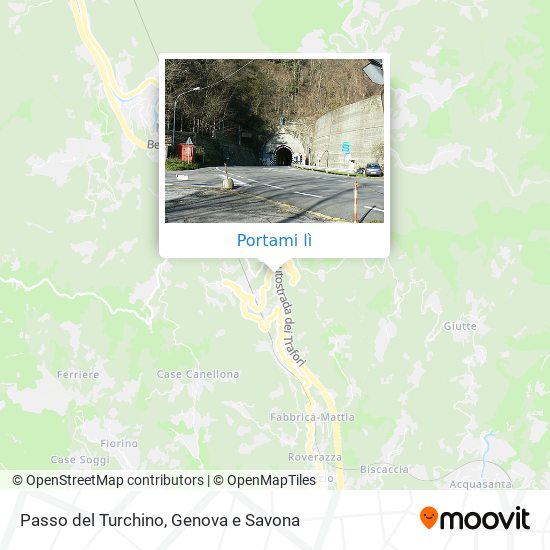 Mappa Passo del Turchino