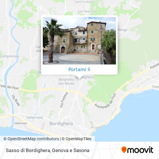 Mappa Sasso di Bordighera