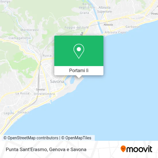 Mappa Punta Sant'Erasmo