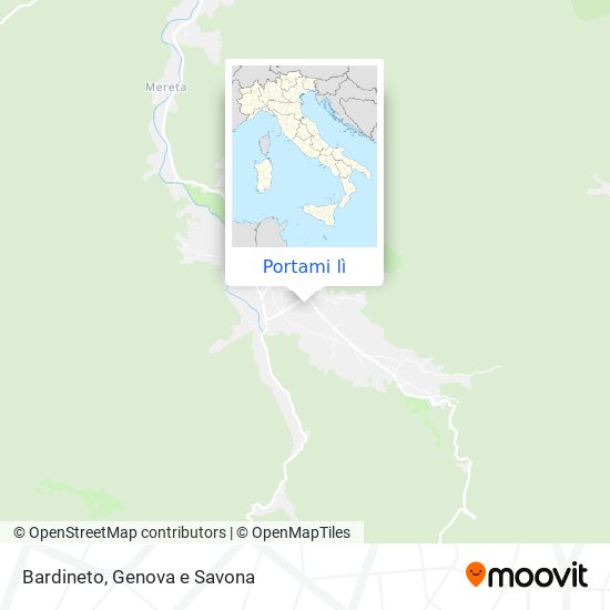 Mappa Bardineto