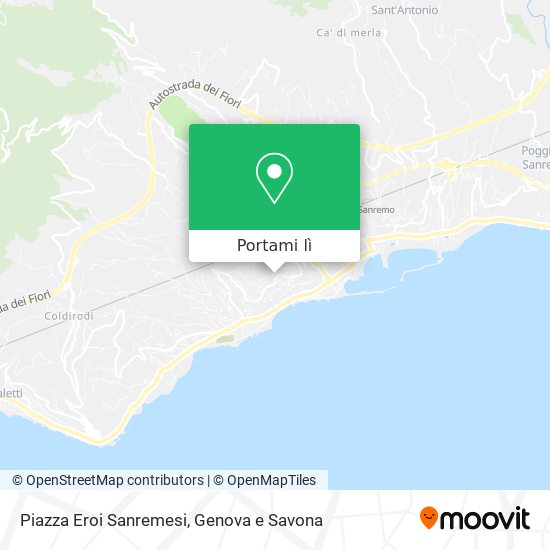 Mappa Piazza Eroi Sanremesi