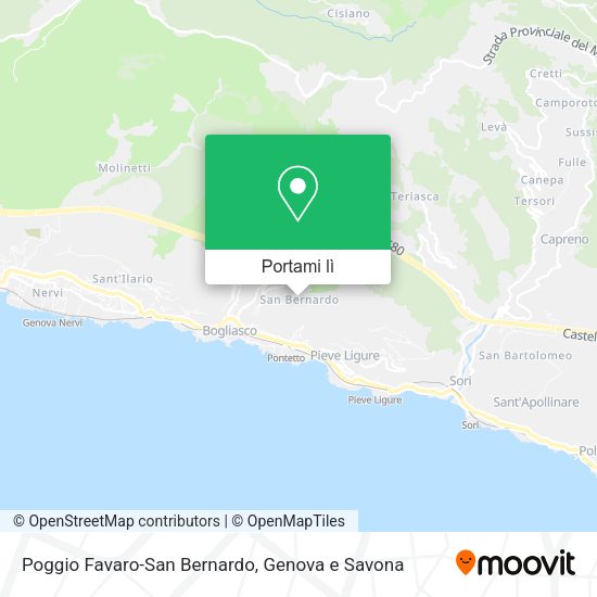 Mappa Poggio Favaro-San Bernardo