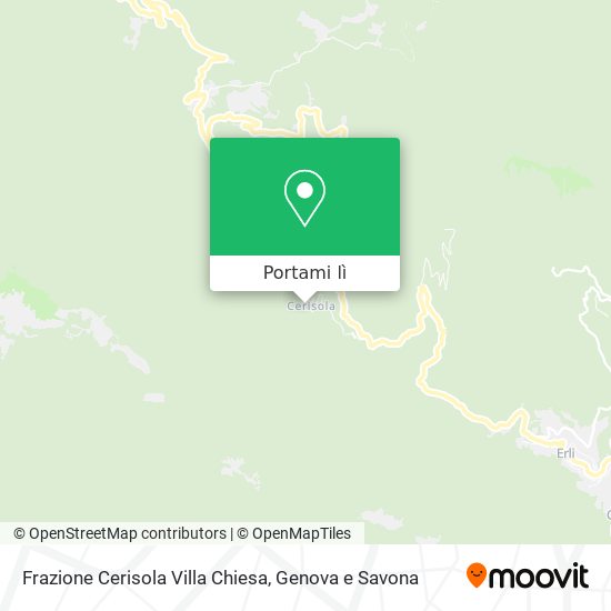 Mappa Frazione Cerisola Villa Chiesa
