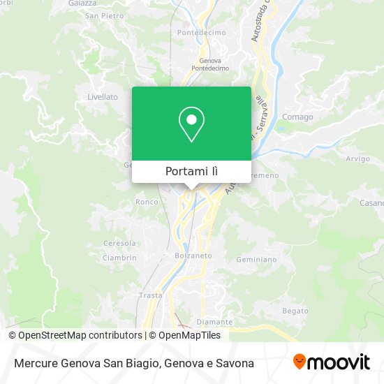 Mappa Mercure Genova San Biagio