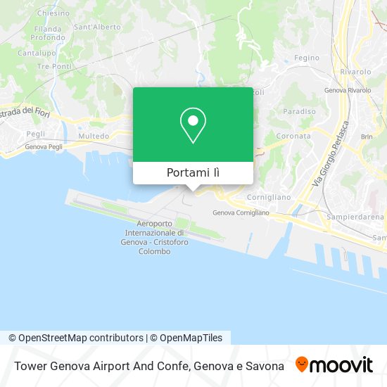Mappa Tower Genova Airport And Confe