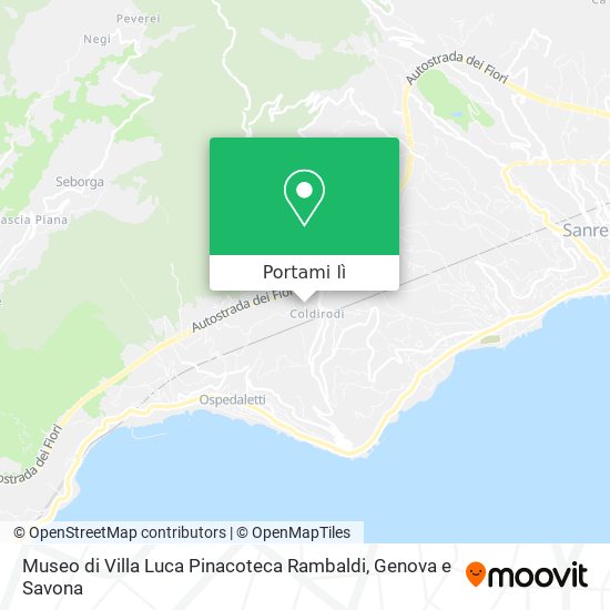 Mappa Museo di Villa Luca Pinacoteca Rambaldi