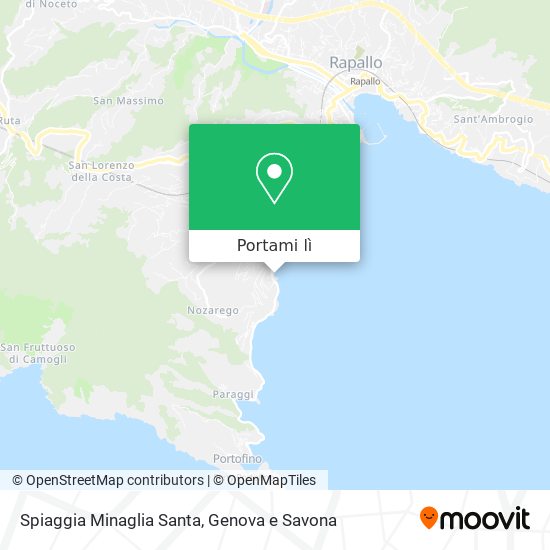 Mappa Spiaggia Minaglia Santa