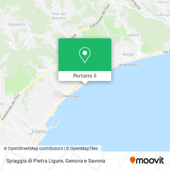 Mappa Spiaggia di Pietra Ligure