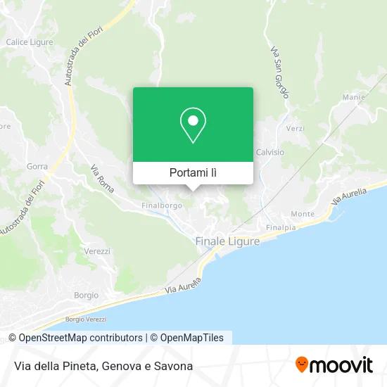 Mappa Via della Pineta