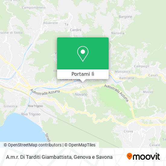 Mappa A.m.r. Di Tarditi Giambattista