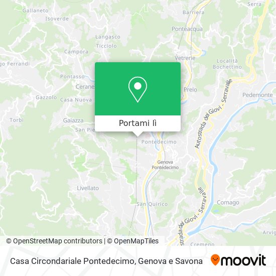 Mappa Casa Circondariale Pontedecimo