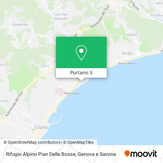 Mappa Rifugio Alpino Pian Delle Bosse