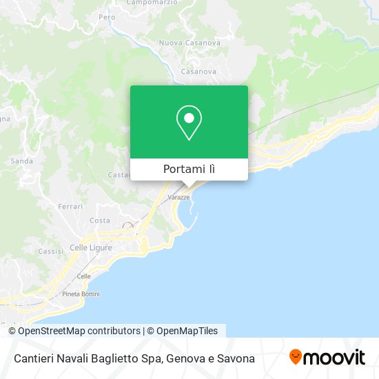 Mappa Cantieri Navali Baglietto Spa