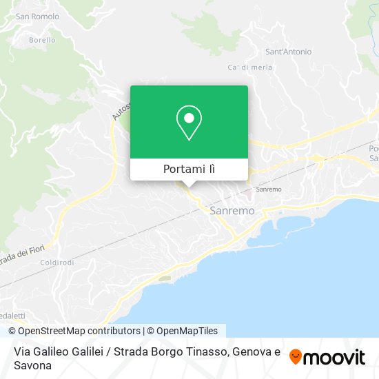 Mappa Via Galileo Galilei / Strada Borgo Tinasso