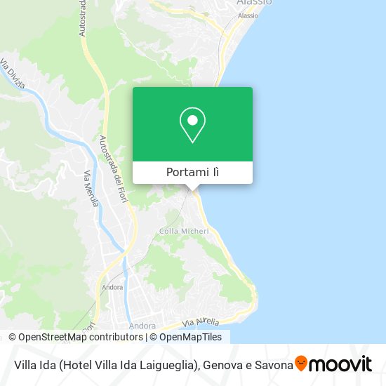 Mappa Villa Ida (Hotel Villa Ida Laigueglia)