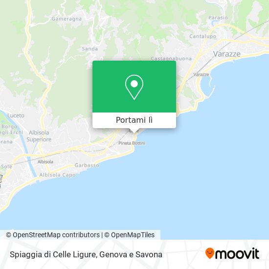 Mappa Spiaggia di Celle Ligure